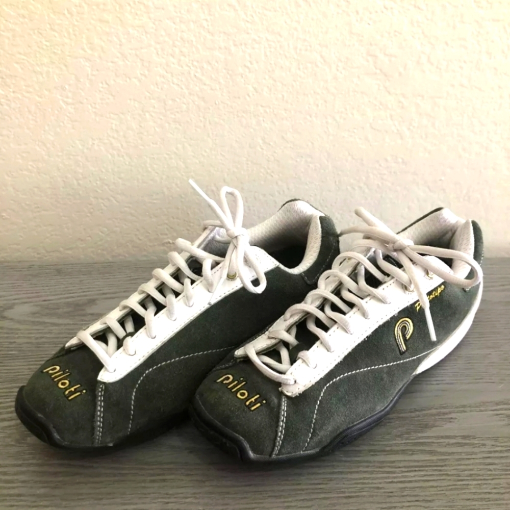 Piloti Prototipa-Green Suede Leather Driving